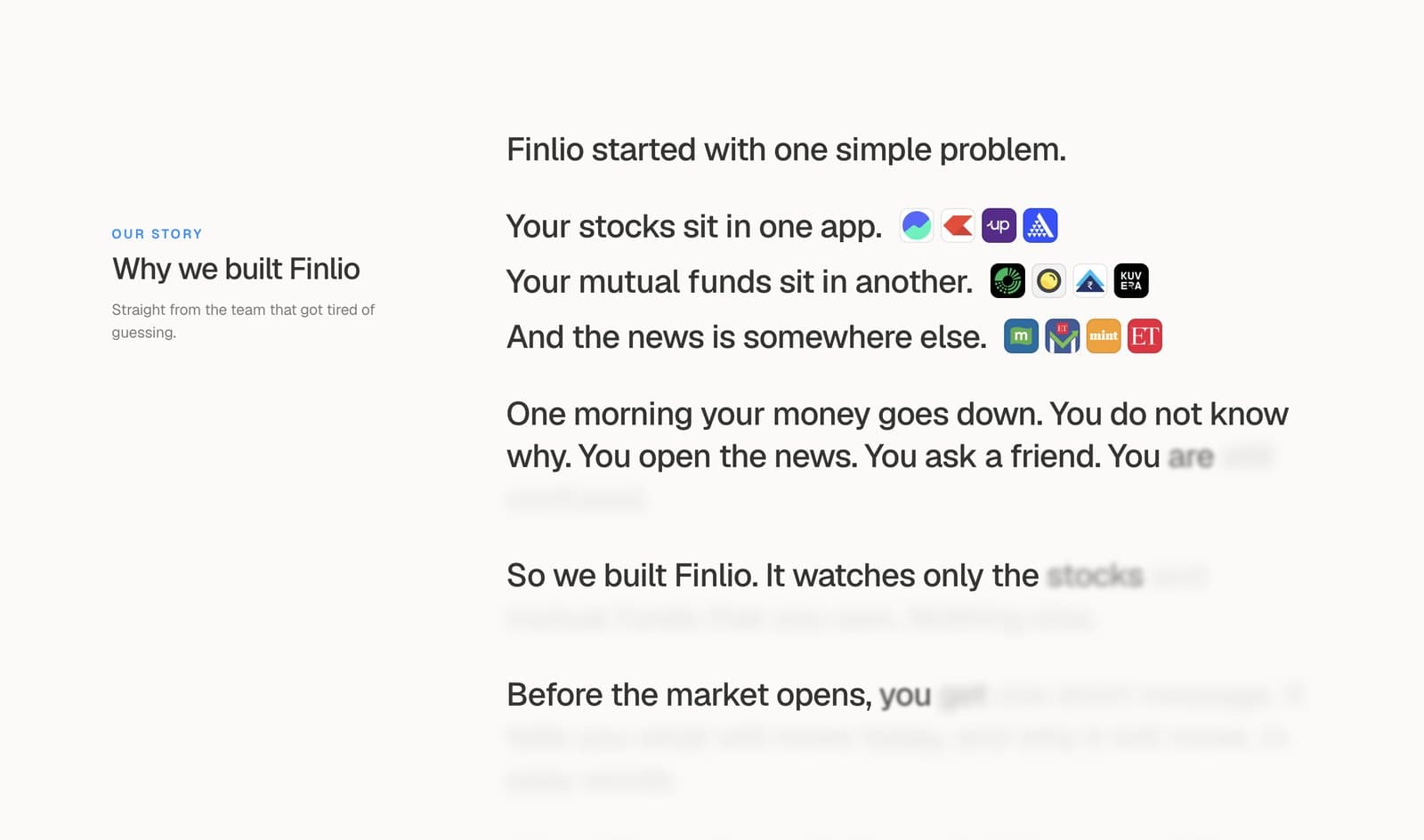 Finlio — Our story